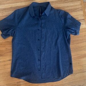 Lululemon Athletica Navy Casual Button-Down Shirt